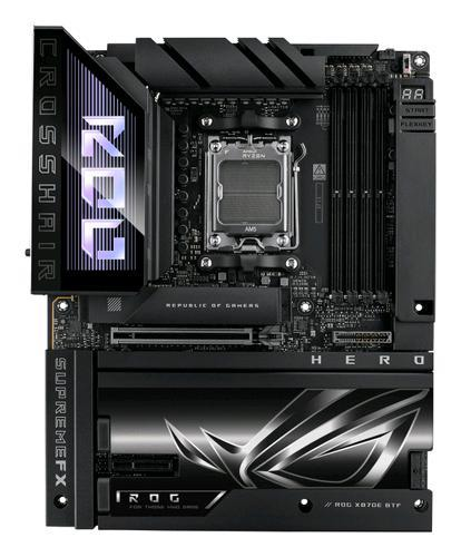ASUS ROG CROSSHAIR X870E HERO BTF, AMD, Socket AM5, AMD Ryzen 7000 Series, AMD Ryzen 8000 Series, AMD Ryzen 9000 Series, DDR5-SDRAM, 256 GB, DIMM
